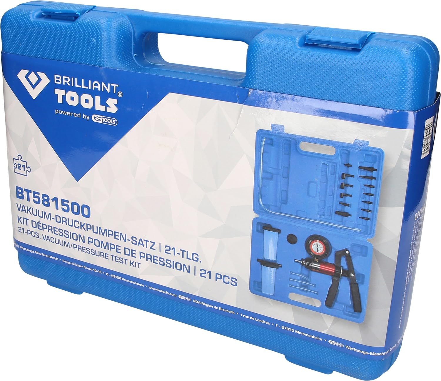 BRILLIANT TOOLS BT581500 Kit pompe di aspirazione, 21 pz