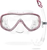 Adult Wide View Comfortable Snorkeling Mask & Snorkel - Onda & Mexico: made in Italy
