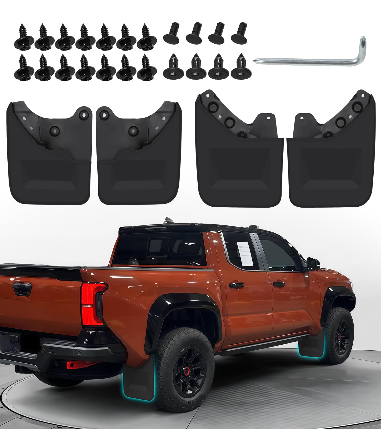 NEOXIST No-Drill Mud Flaps - mud flaps and splash guards | Mubboo