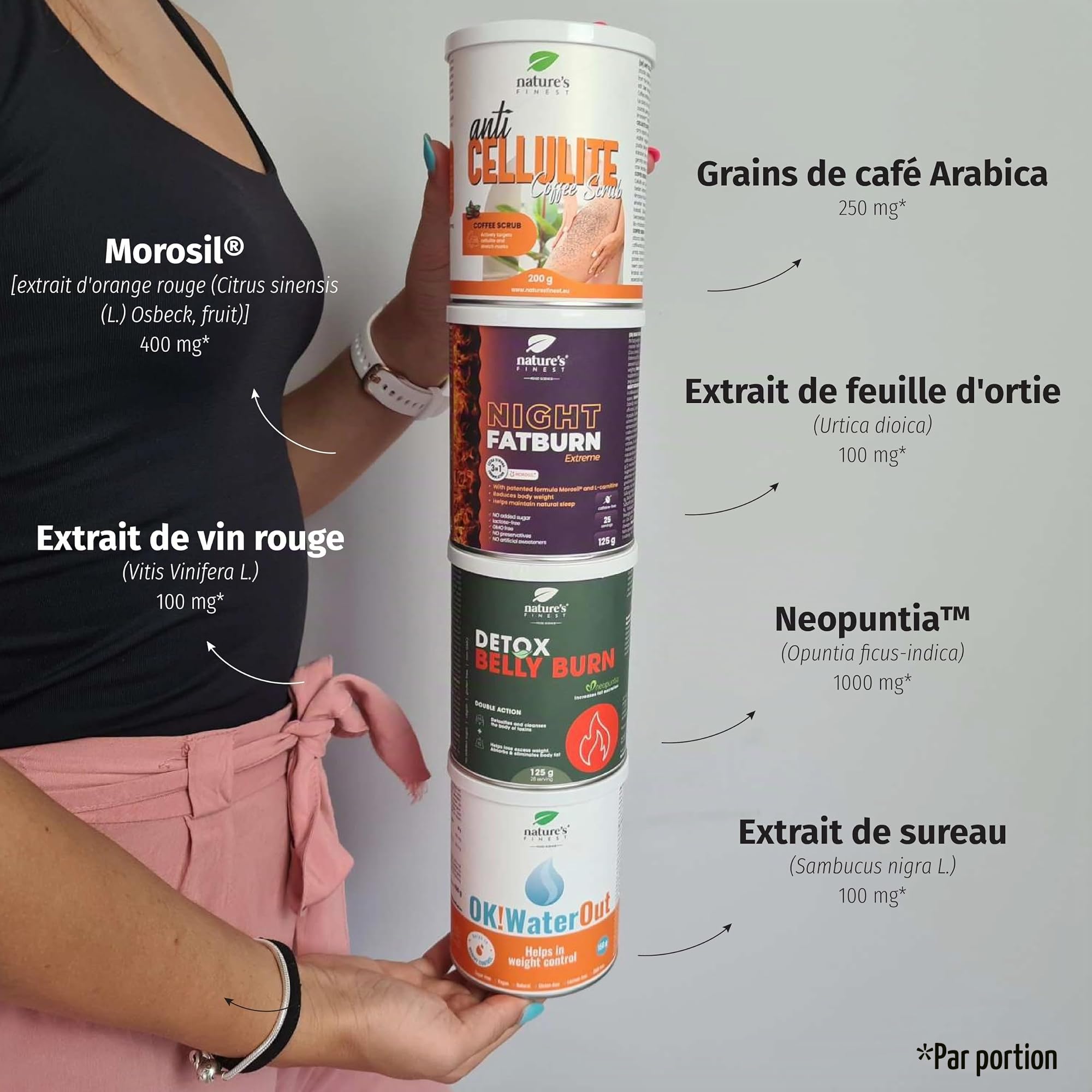 Nature's Finest Bikini Body, Coffret 4 Produits, 600 g