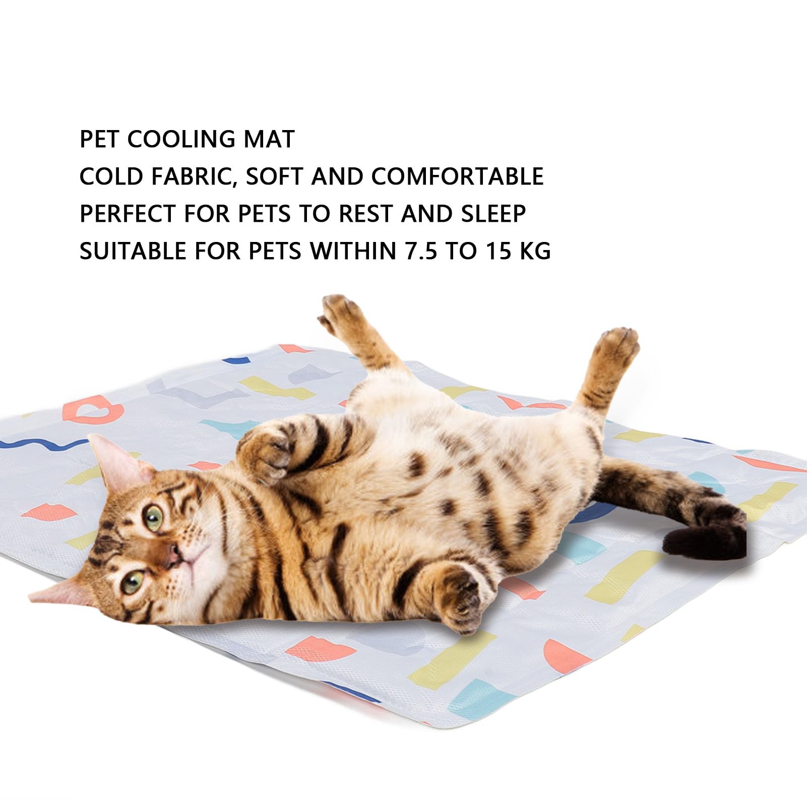 Tappetino rinfrescante per animali domestici Tappetino pieghevole portatile per animali domestici da 7,5 a 15 kg M (M)