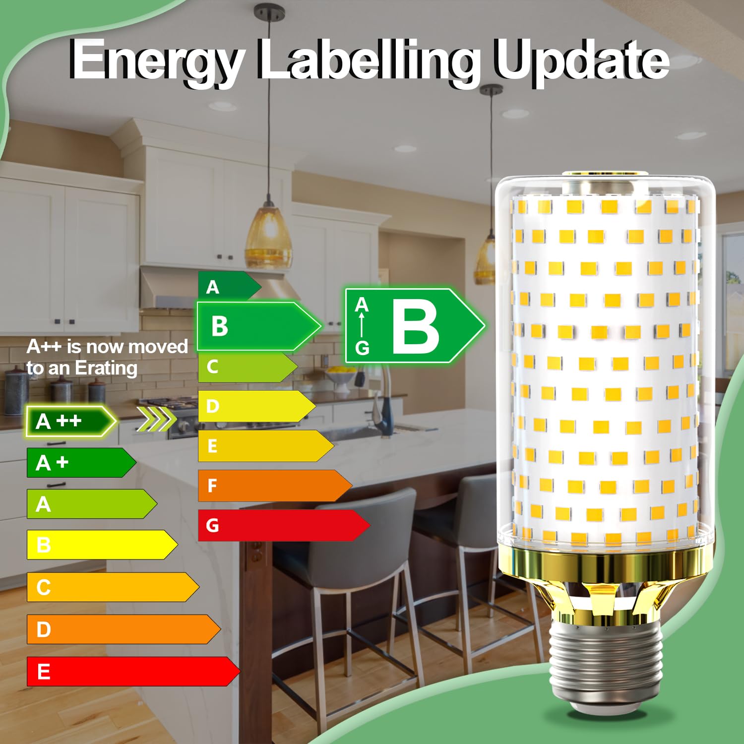 MDee LED Lampe E27 Maiskolben 15W, Glühbirne E27 Warmweiß 3000K, ersatz 150W Glühlampe, 2800 Lumen, AC 230V, Nicht Dimmbar, Edison Schraube Energiesparlampe für Heimbeleuchtung, 4er Pack