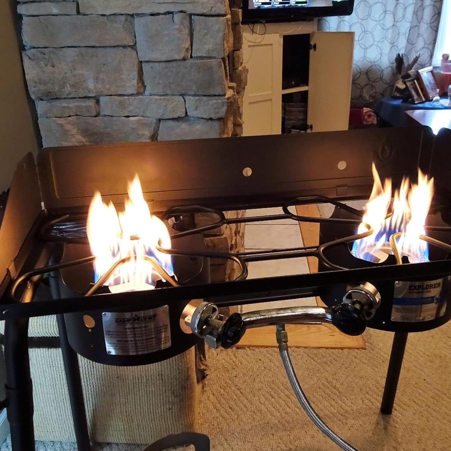 SHINESTAR Przedłużenie węża propanowego 12 FT do urządzeń propanowych wyposażony w 3/20.3 cm męską flarę - grill gazowy, zastosowanie kampera, grzejnik, palnik itp. Elastyczny i wytrzymały