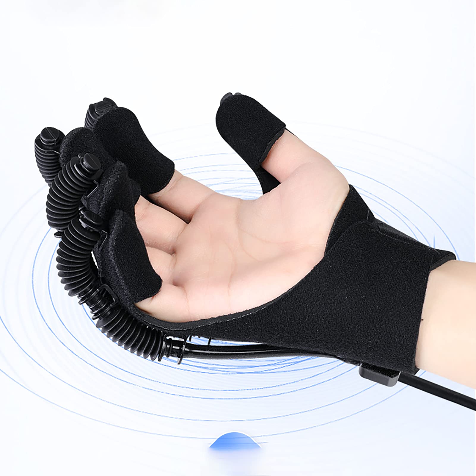 Guantes de Robot de rehabilitación Inteligente Órtesis para Dedos Trazo Férula de Mano Aumentar el Tono Muscular Minimizar la espasticidad (Izquierda L)