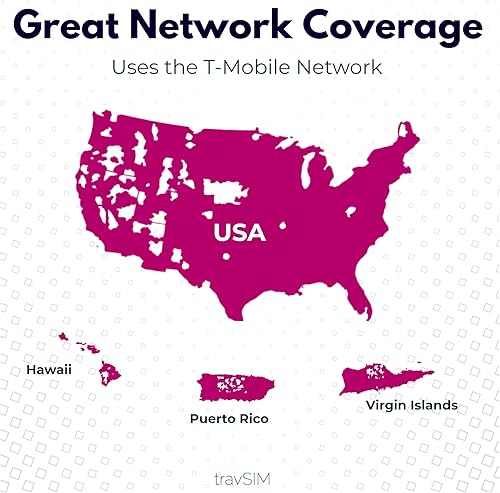 Miniatura 6 de travSIM e SIM Card USA  Utiliza la red T-Mobile  Datos móviles de 50 GB a velocidades 4G5G  eSIM USA tiene llamadas y mensajes de texto nacionales