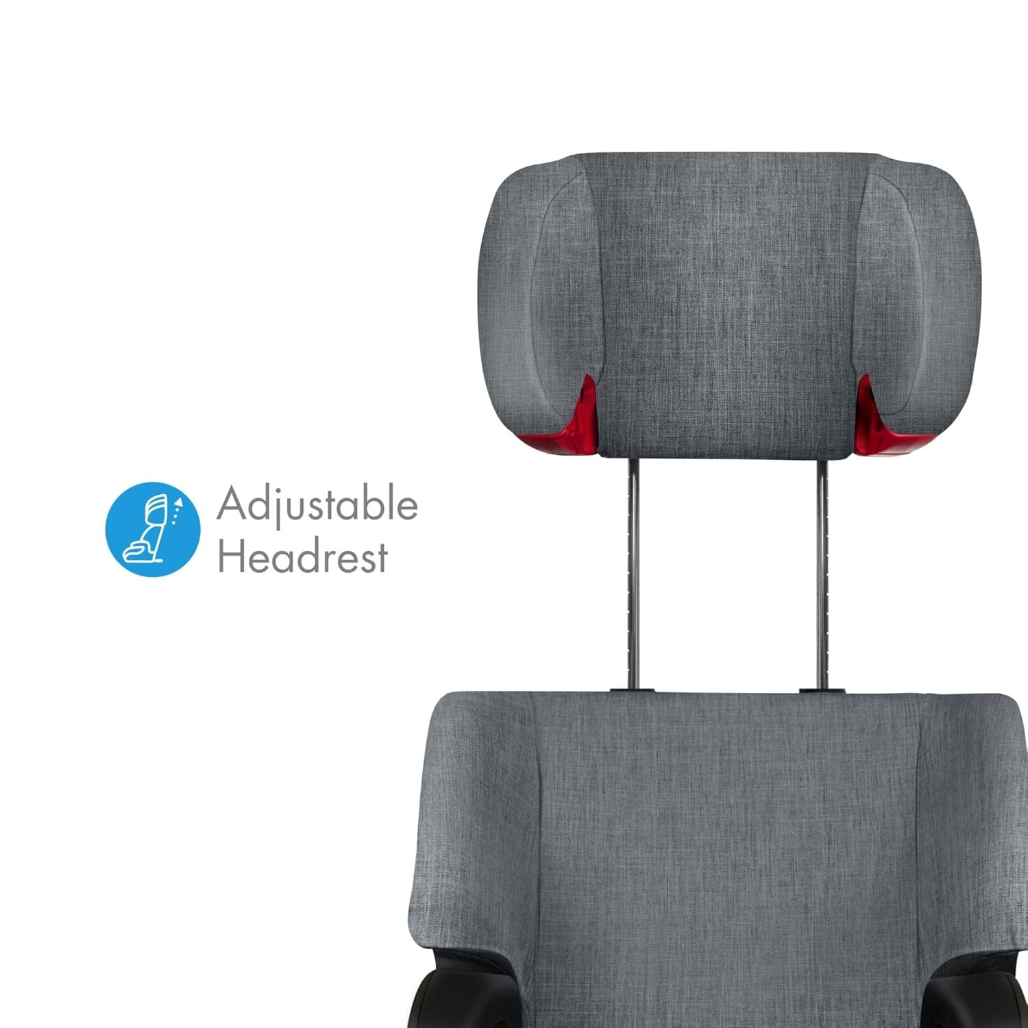 Clek Oobr High Back Booster Seat with Adjustable Headrest, Reclining Design, Latch System, and Retardant-Free Fabric (Mammoth Ziip)