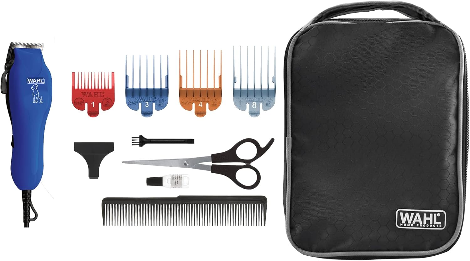 Wahl U-Clip HondenTondeuse, precisie zelfslijpende High Carbon Steel bladen, hondentrimsetje, tondeuse, huisdieren thuis, ergonomische geluidsarme tondeuse voor dieren