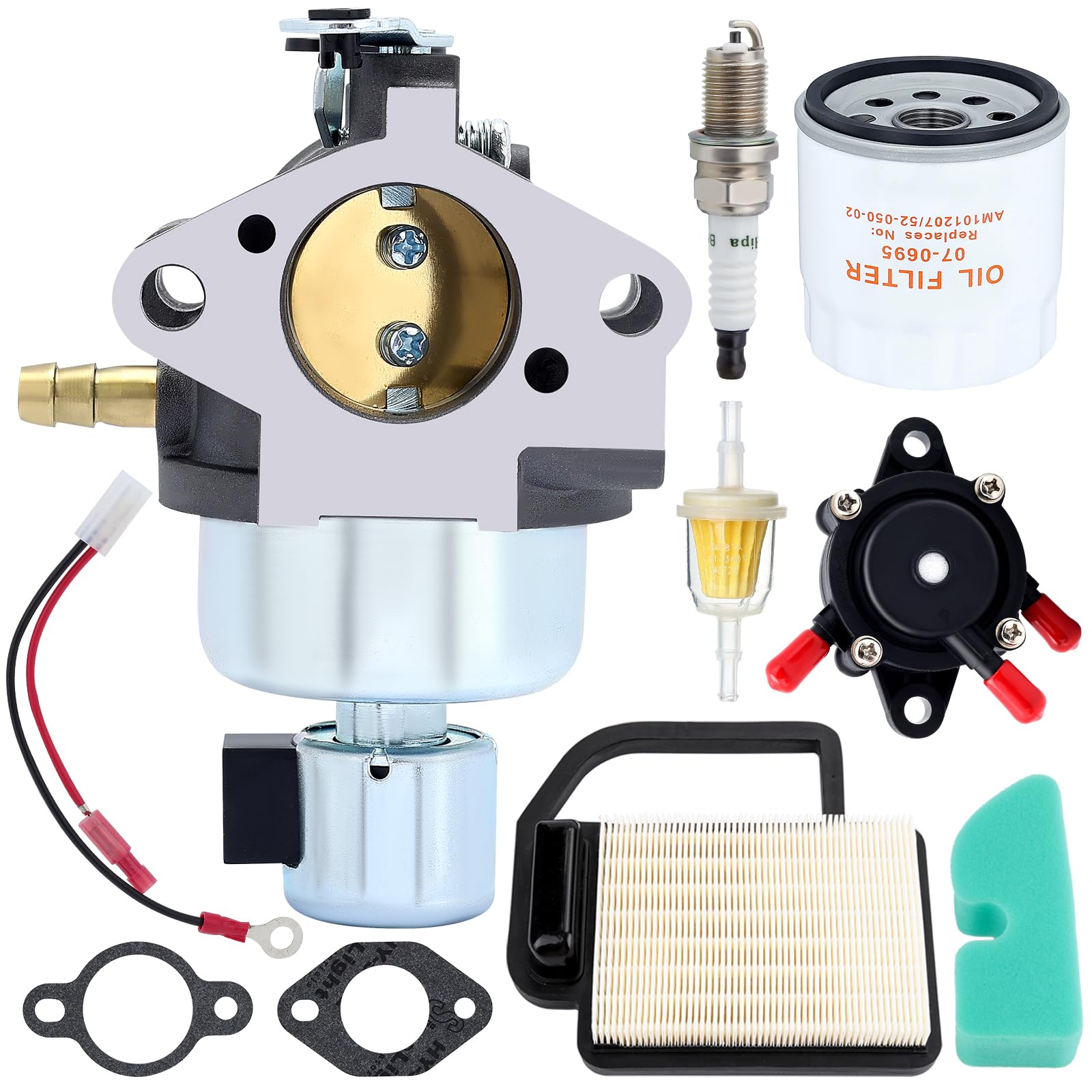 Dalom 20 853 33-S gaźnik z filtrem oleju powietrza zestaw do strojenia do Kohler Courage SV470 SV471 SV480 SV530 SV540 SV541 SV590 SV591 SV600 SV601 SV610 SV620 Toro John Dee ere Husqvarna Kosiarka