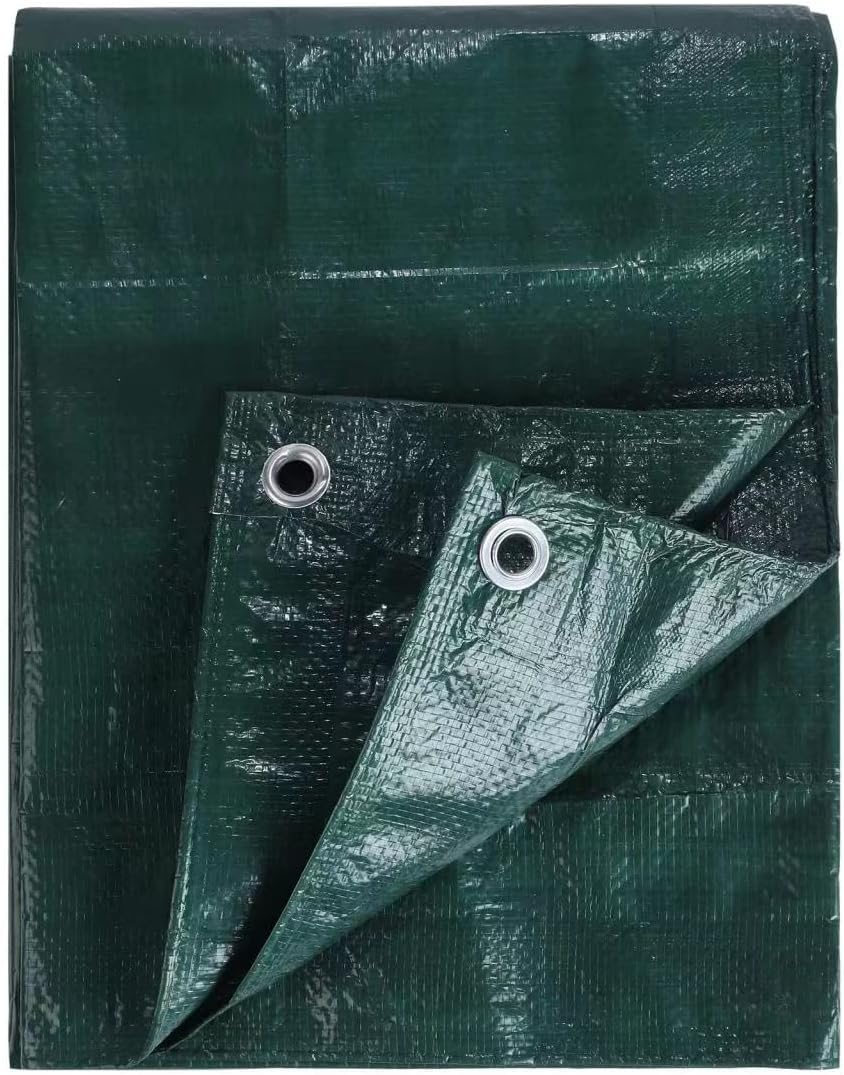 Kav Green - 1.80 X 1.2M (4X6 Ft) Strong Waterproof Universal Tarpaulin Tarp Sheet In - Ground Sheet Covers For Camping Fishing Gardening Pets Premium Quality Cover Made Of 80 Gram