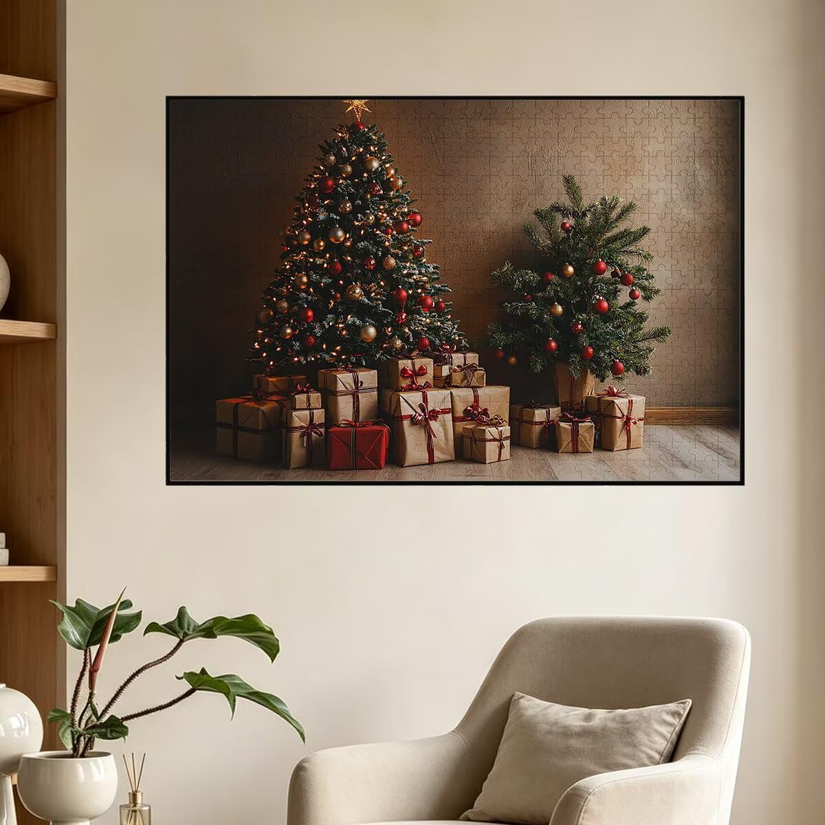 Puzzle 5000 Pezzi Natale, Puzzle Albero, Puzzles in Legno, 156x105cm -1534