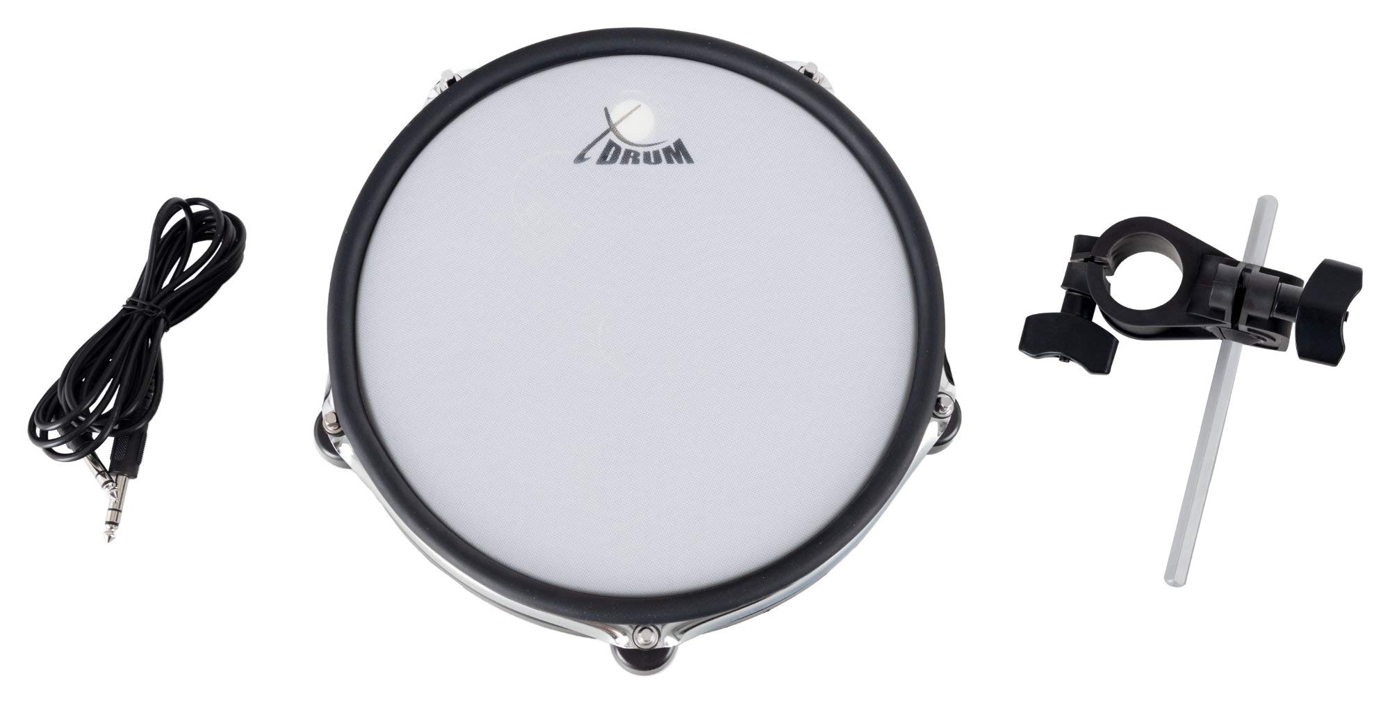 XDrum DD-650 Add-On Set, Pad Mesh 10", Pelle in tessuto a doppio strato | Sensazione di gioco naturale, risposta autentica, rebound realistico, Pelle sostituibile, Funzione Rim Shot, Peso: 1, 1 kg