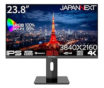 Amazon.co.jp: JAPANNEXT 23.8インチ モニター 4K UHD 3840x2160