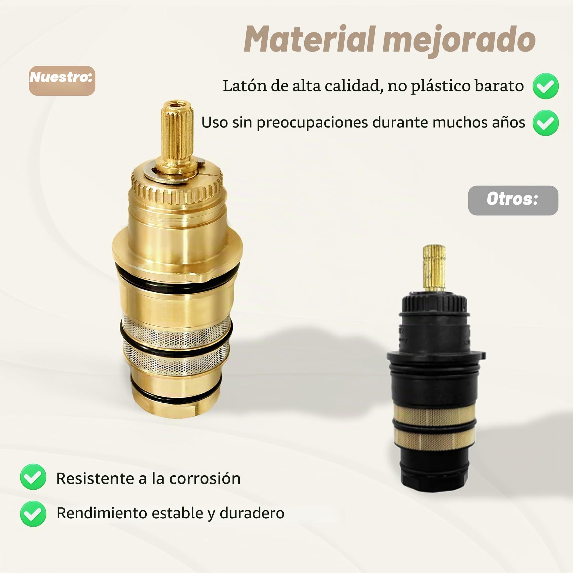 Unidad de control de temperatura 98282000, versión de latón, otros nombres son: 98282 T30