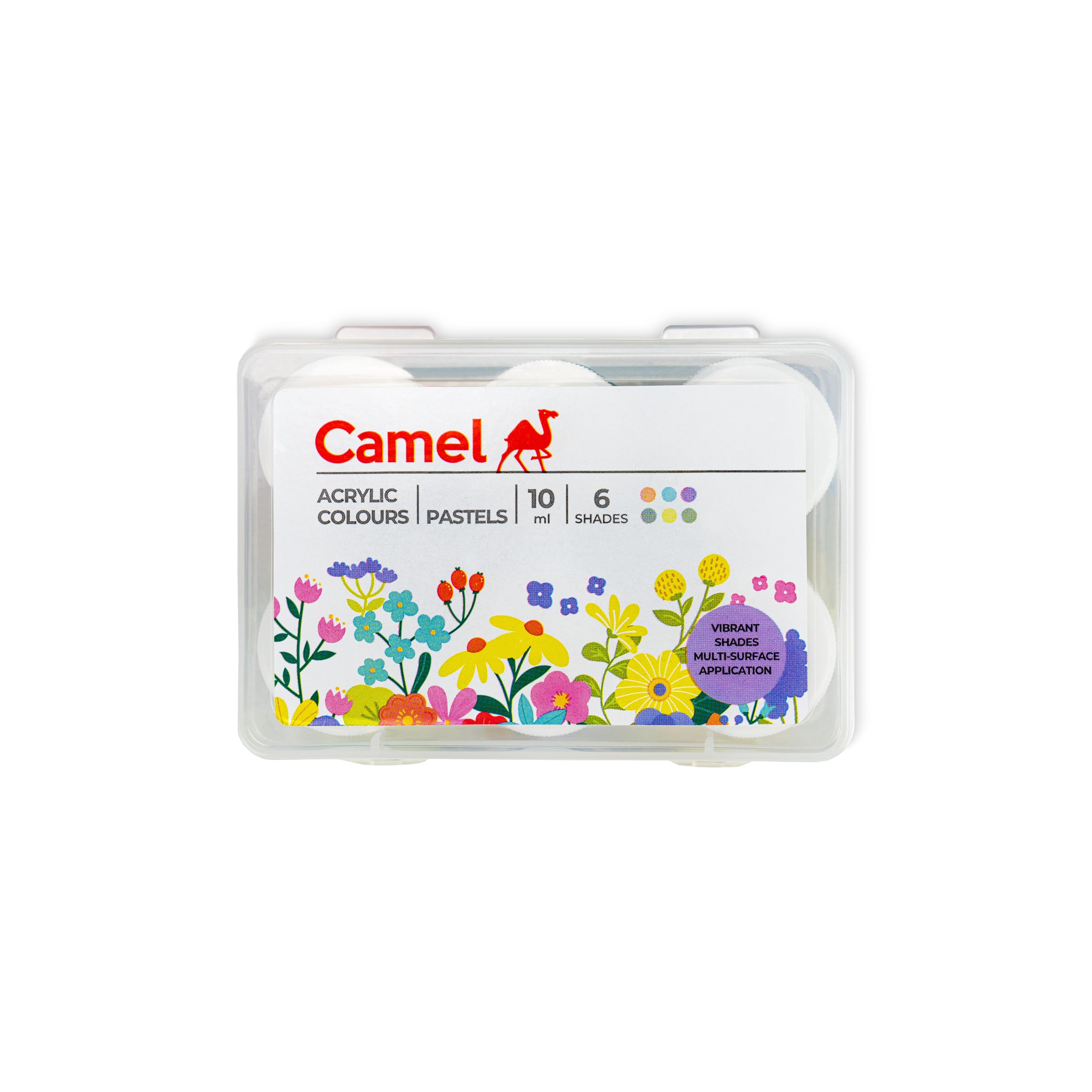 Camel Acrylic Pastel Shades 10ml Each,6 Shades-image-45