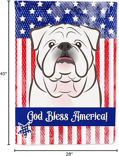 Vista 342 de Caroline's Treasures BB2171GF American Flag and Border Collie Garden Flag Mailbox Flag Decorative Yard Flag Banner Outside Patio Artwork Yard Flower