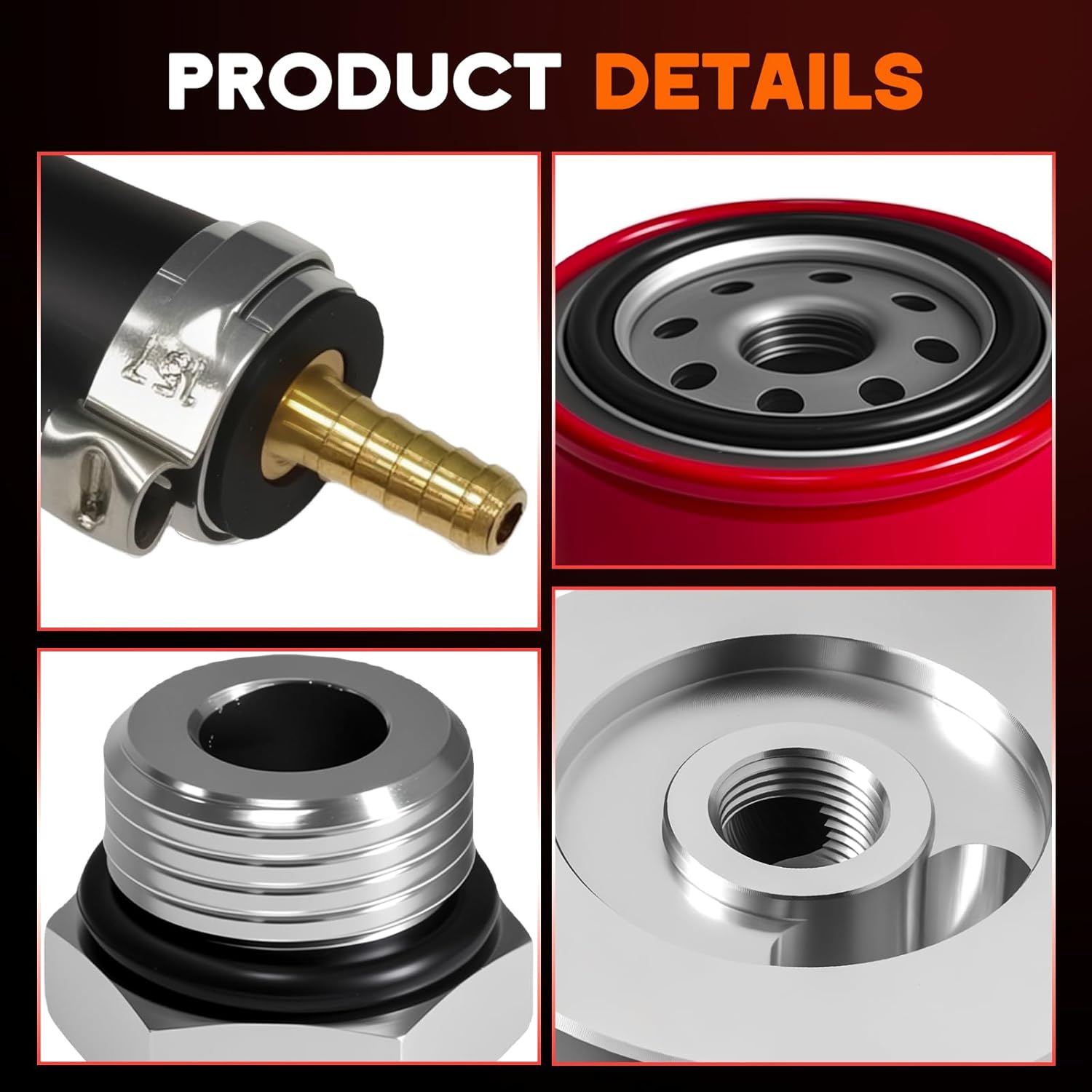121003 Fuel Filter Conversion Kit Compatible with Ford 6.7L Powerstroke 2011-2025 F-250, F-350, F-450, F-550