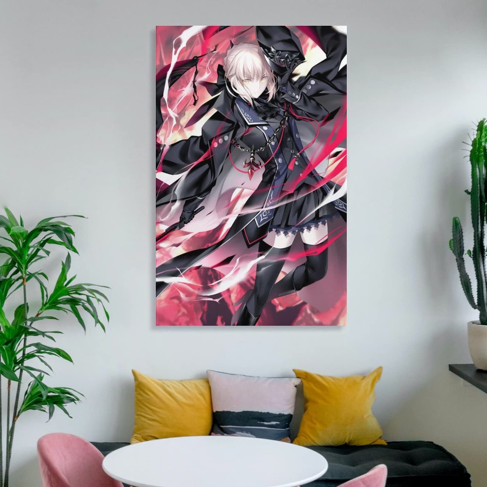 Amazon.co.jp: 絵画 セイバーオルタ Fate FGO ポスター アートワーク