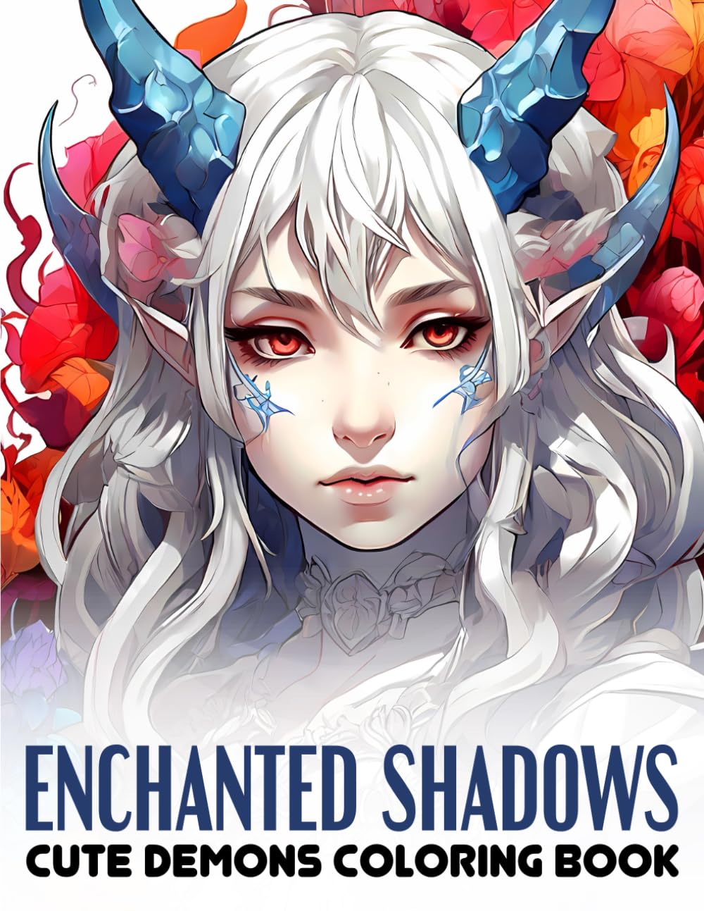 Enchanted Shadows: Coloring Book Adventures with Cute Demon Girls - Explore the Darkly Delightful World of Adorable Demons in Intricate Illustrations
