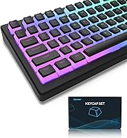 Vista 7 de Womier Teclas de pudín, PBT Shine Through Keycaps Juego de 165 teclas personalizadas Perfil OEM, compatibilidad universal para 100%, 75%, 65%, 60%