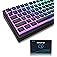 Womier Pudding Keycaps, PBT Shine Through Keycaps Black 164 Keys Set | Custom Key caps Set OEM Profile, Universal Compatiabil