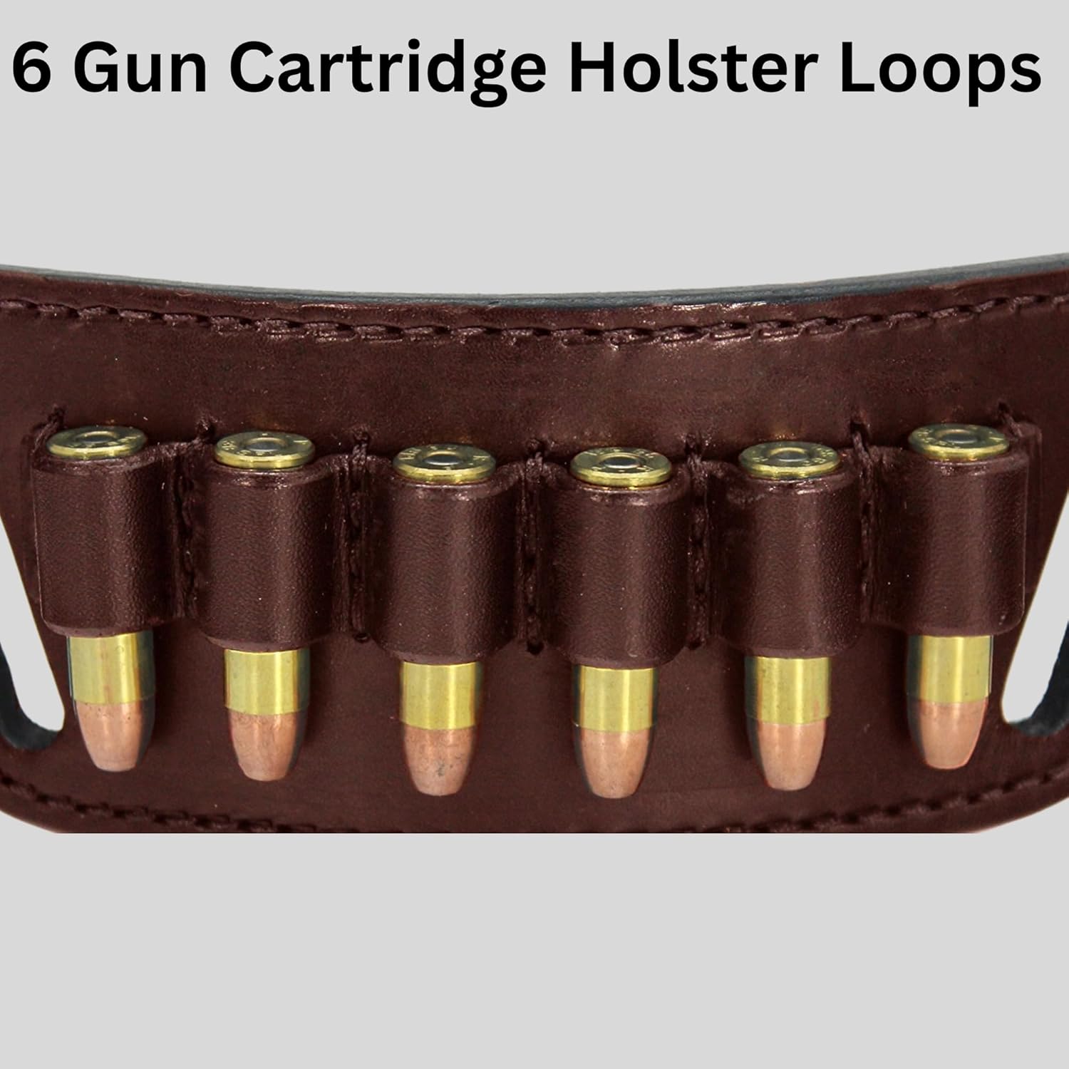 Daltech Force .45 Colt Cartridge Loop Holder Belt Slide Holster – Ammo Belt Slide with Bullet Loops – Magazine and Cartridge Holder