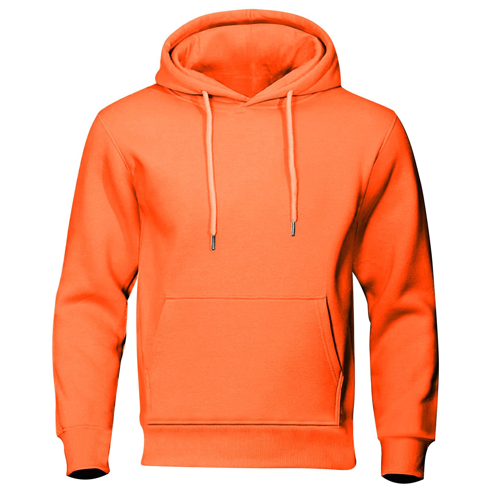 Mens Hoodies Lightweight Fashion Fleece Lined Hooded Sweatshirt Long Sleeve Gym Casual Pullover with Kangaroo Pocket — view 13