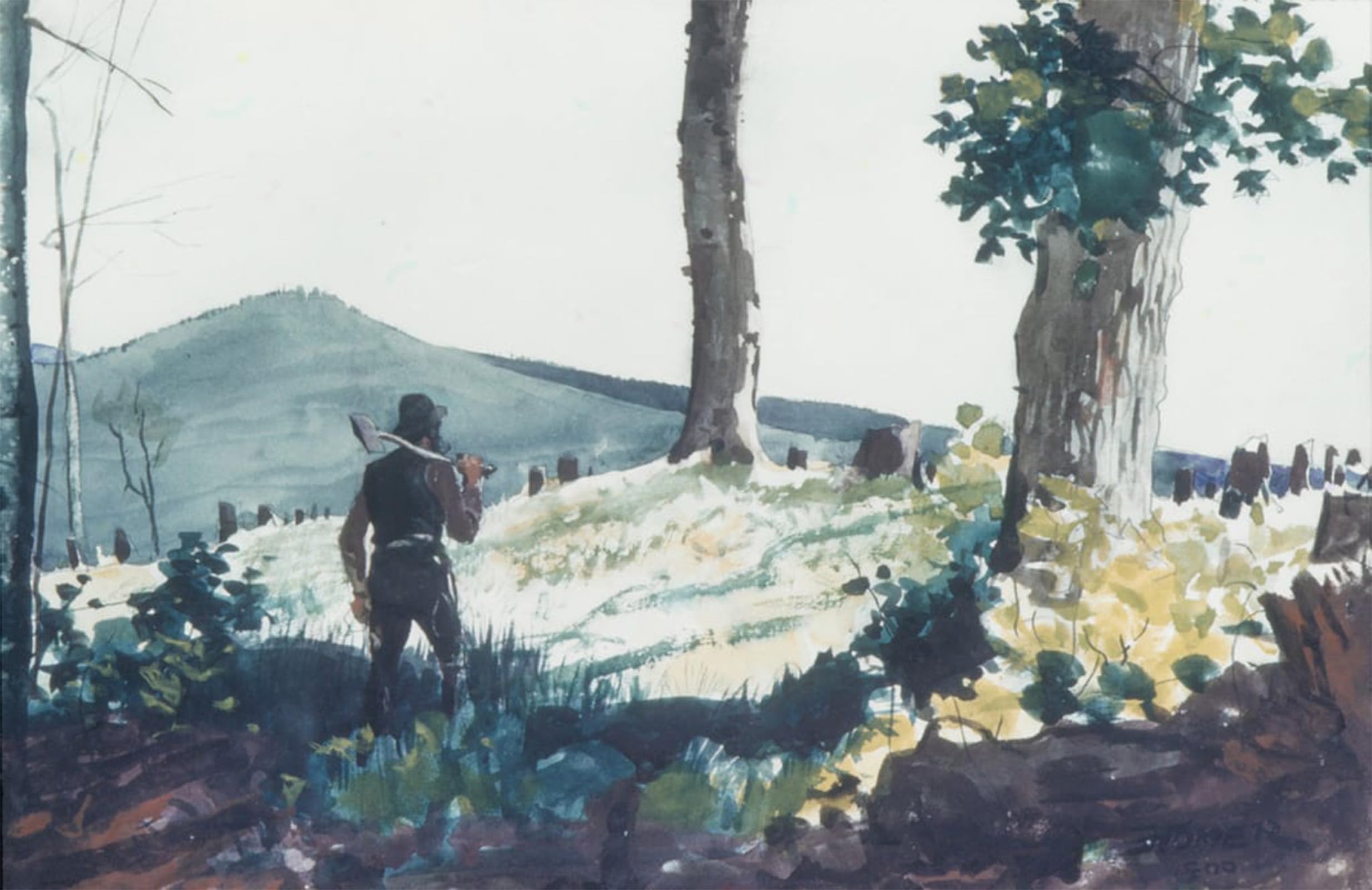 POSTERIIk Famous Print Pop Art Wall Art Graffiti the Pioneer by Winslow Homer Art Prints for Home Decor 60x90cm