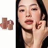 Juicy Multi-Use Lip Tint Lip & Cheek Autumn Mood Color Natural Tone Eyeshadow Matte Cream Blush Transparent Nude Color Natural Mini 3D Small Face Blood Tone Mud Lip #C21 Cinnamon Roll