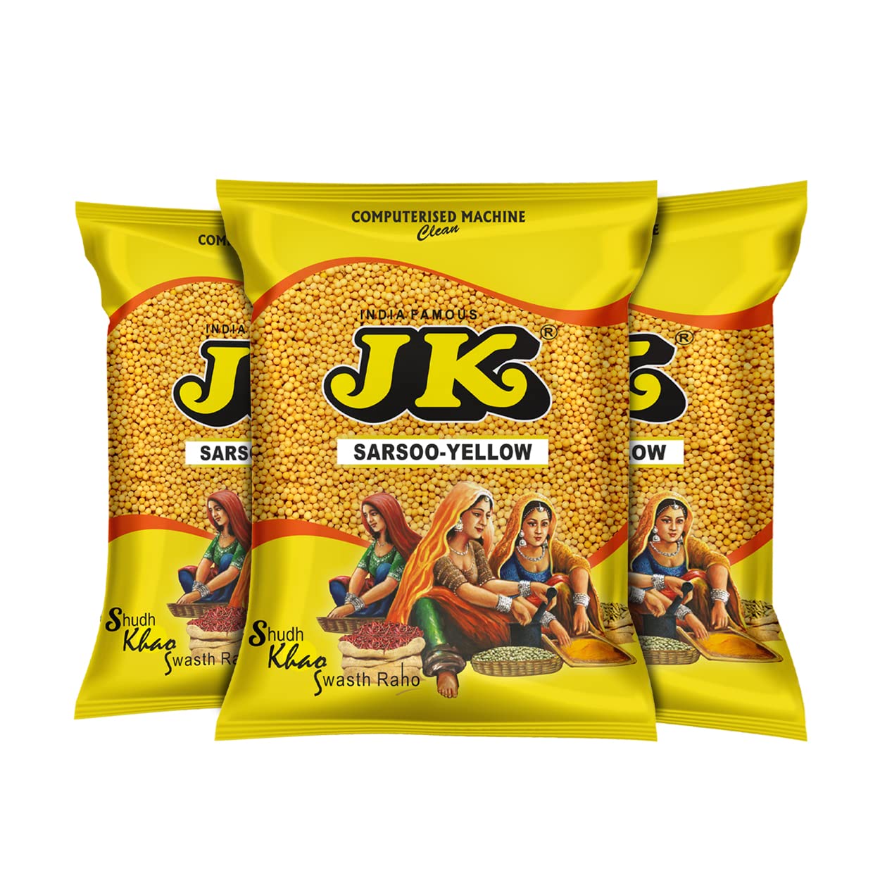JK Yellow Mustard, 500 grams | Sarsoo Seeds (Peeli Sarsoo) | Sarson (Pack of 3) (B07BL9CJM2) Amazon Price History, Amazon Price Tracker