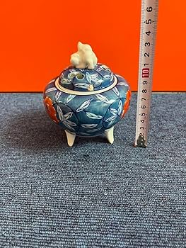 1190  有田焼　川副泰仙作　染付　香炉　未使用 1190 有田焼 川副泰仙作 染付 香炉 未使用 香炉 有田焼