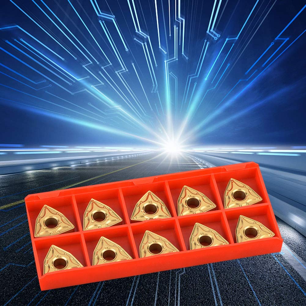 Lama in metallo duro CNC, utensile tornio 10PCS WNMG 432/WNMG0804 inserti in metallo duro in acciaio inossidabile per la precisione dimensionale della superficie lavorata