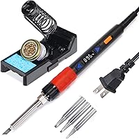 YIHUA 928D-III 110W Soldering Iron Kit: Digital PID Temp Control 194-896°F, Auto Sleep, X4 Holder, Brass Wool & Extra Tips