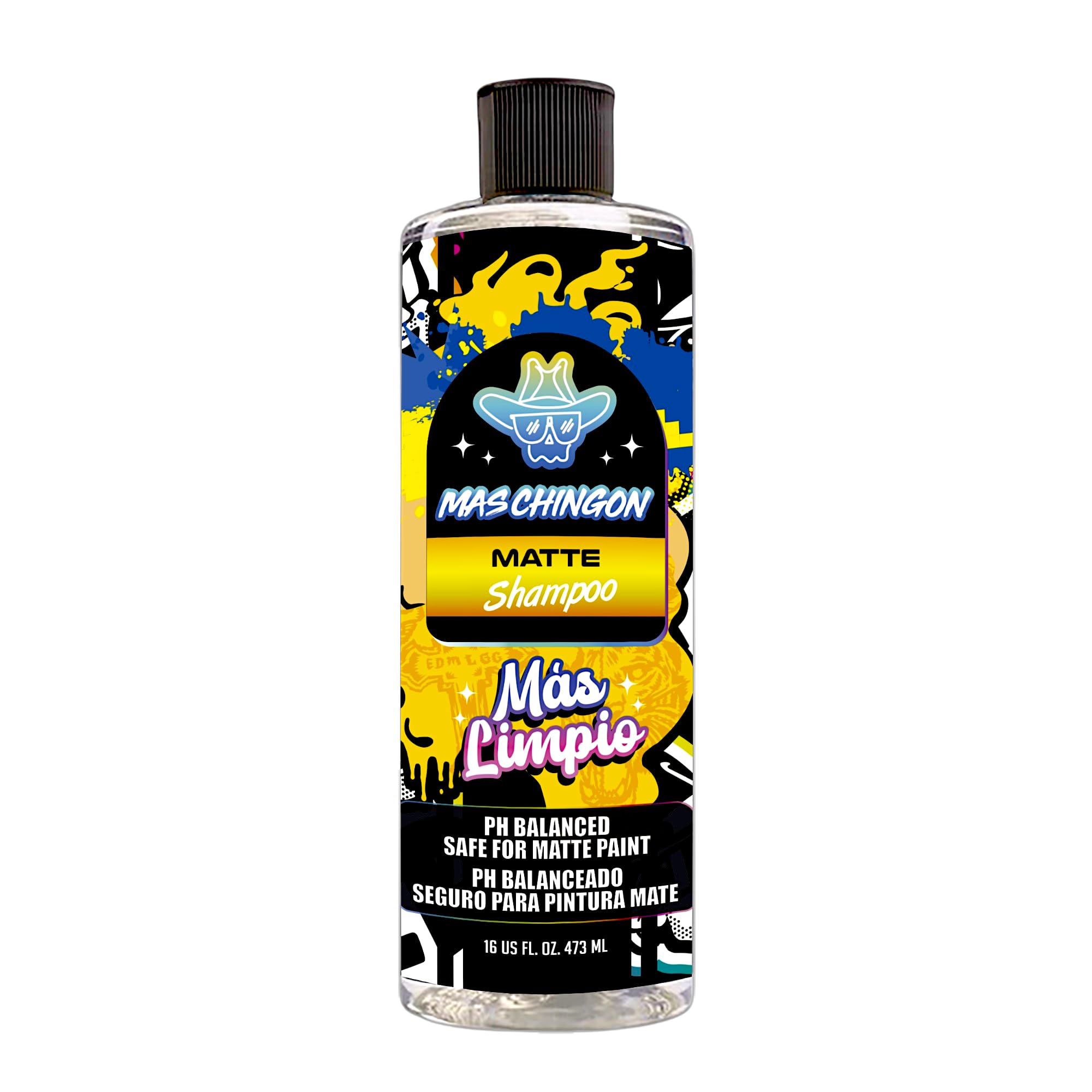 Mas Chingon Matte Paint Shampoo PH Balanced Safe-For Matte Paint 16 Fl Oz (1-Pack)