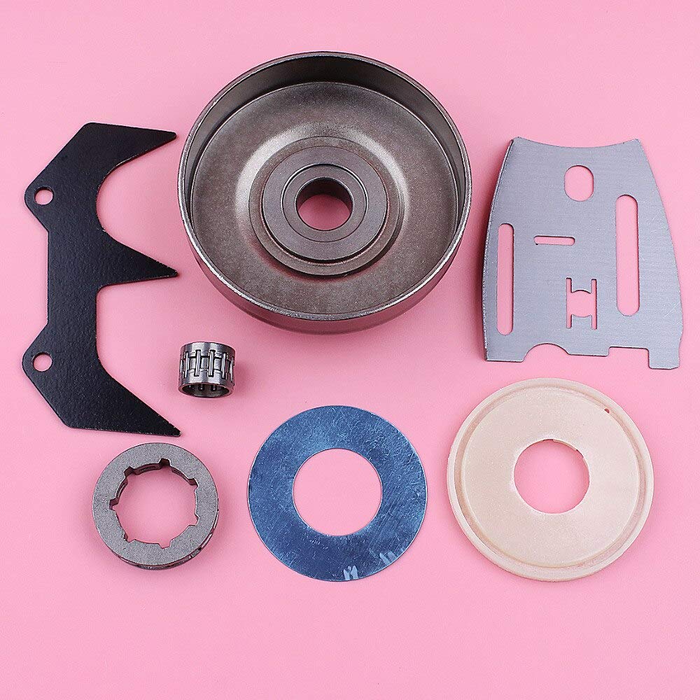 Accesorios Tambor de embrague 3/8 7 dientes llanta de piñón compatible con Husqvarna 272 268 266 66 61 barra placa parachoques Spike lavadora motosierra reemplazar parte (Color : China)