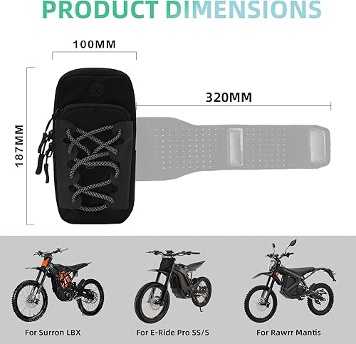 Miniatura 2 de Bolsa eléctrica universal para bicicleta de cross Sur Ron Surron LBX E-Ride Pro SS/S Rawrr Mantis, apta para identificación, teléfono, llave,
