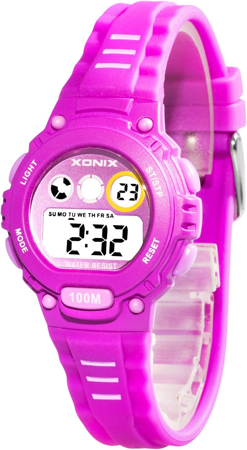 Xonix WR100 Women's Childeren's Watch Alarm Colorful Sporty Backlight HQ