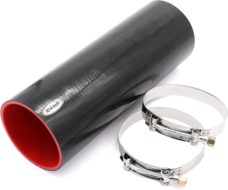 Mangote reto de silicone para intercooler Taukealugs 102 mm x 30,5 cm – 1 unidade