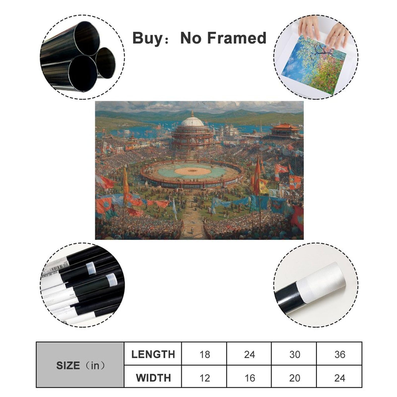 Poster su tela per festival, decorazione per camera da letto, ufficio, stanza, regalo, 60 x 90 cm