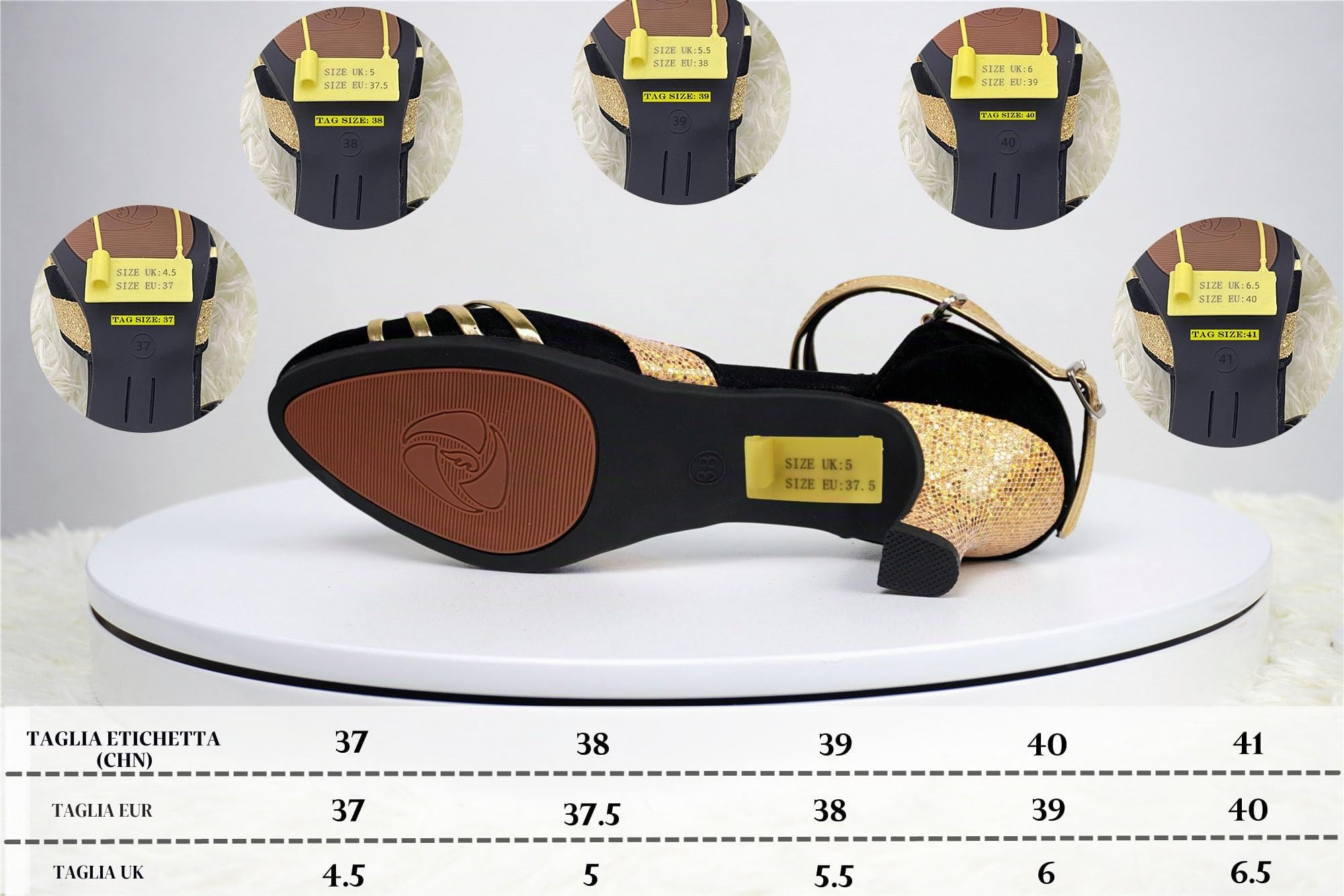 Scarpe da Ballo Donna,Scarpe da Tango Donna,Scarpe Ballo Latino Donna,Scarpe da Ballo Donna Salsa,Scarpe Ballo Chiuse,Scarpe Ballo Tacco 5