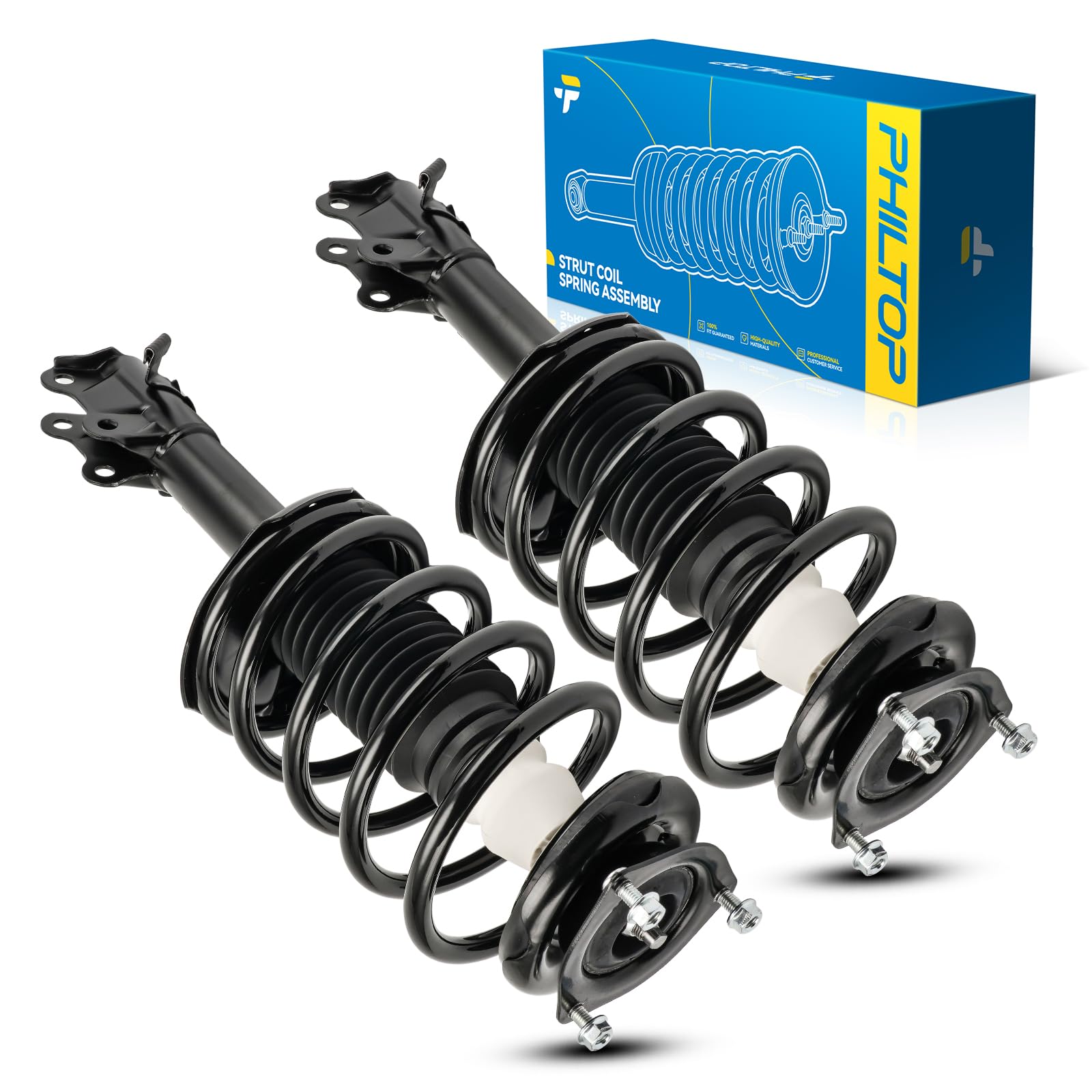 PHILTOP Set of 2 Front Complete Strut Assembly for 2002-2006 Sentra 1.8L