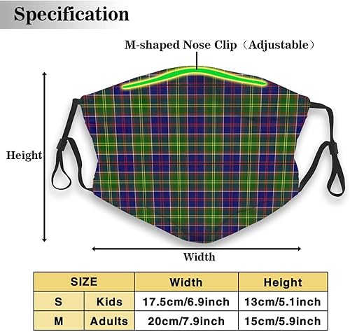 Miniatura 2 de Clan Colville - Máscara facial reutilizable con filtro reemplazable de carbón activado con dos filtros