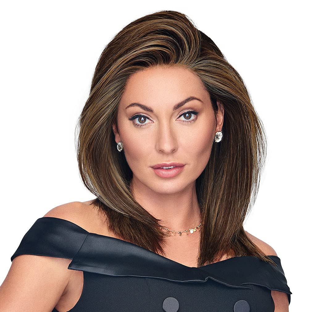 Photo 1 of Hair u wear Well Played Long Layered Textured Modern Look Wig, Average Size Cap, SS8/12 Shaded Iced Mocha
