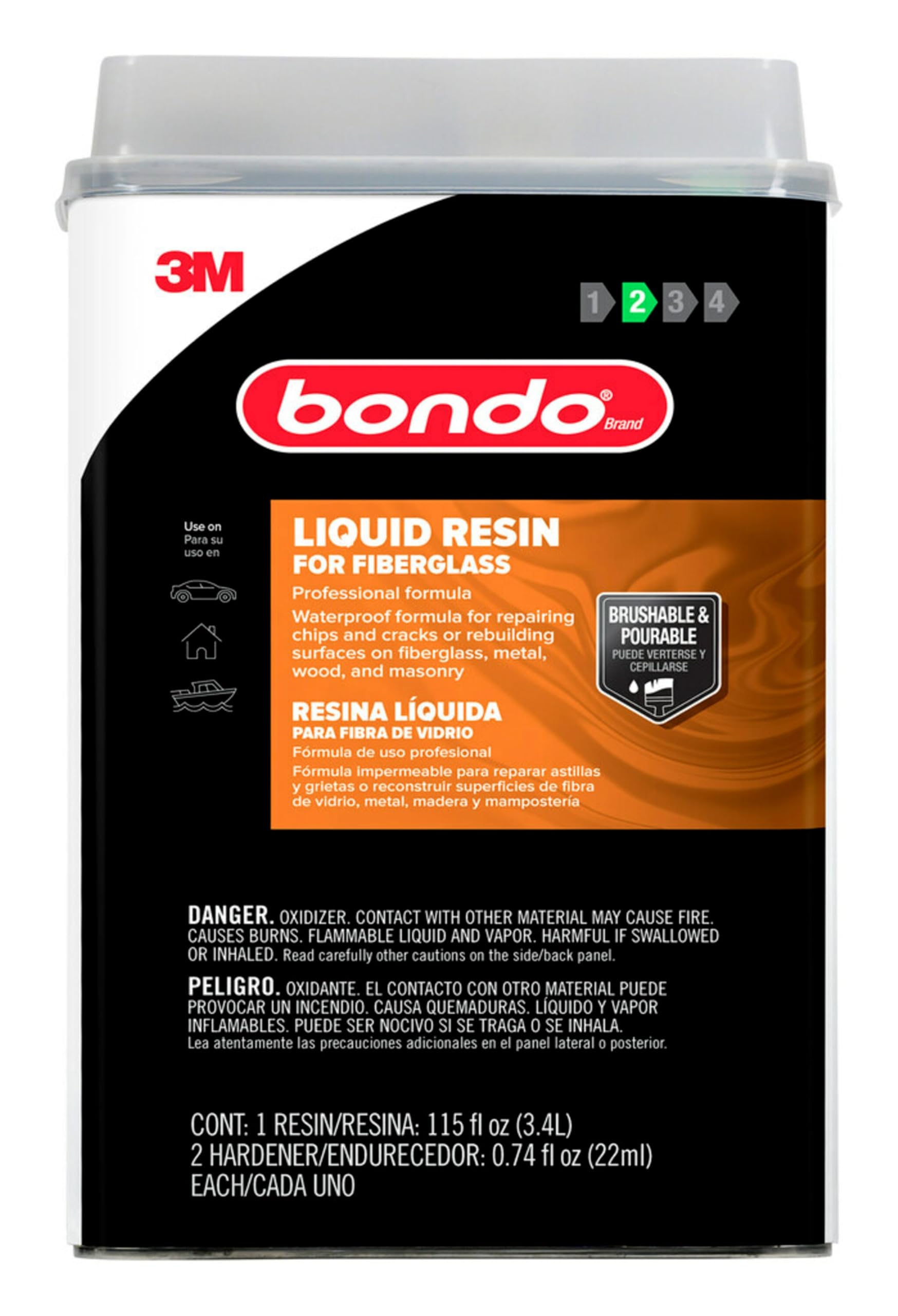 Bondo 00404 Fiberglass Resin