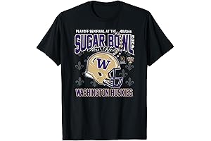 College Football Playoff Washington Huskies 2024 Semi Sugar Sugar Bowl Beads T-Shirt
