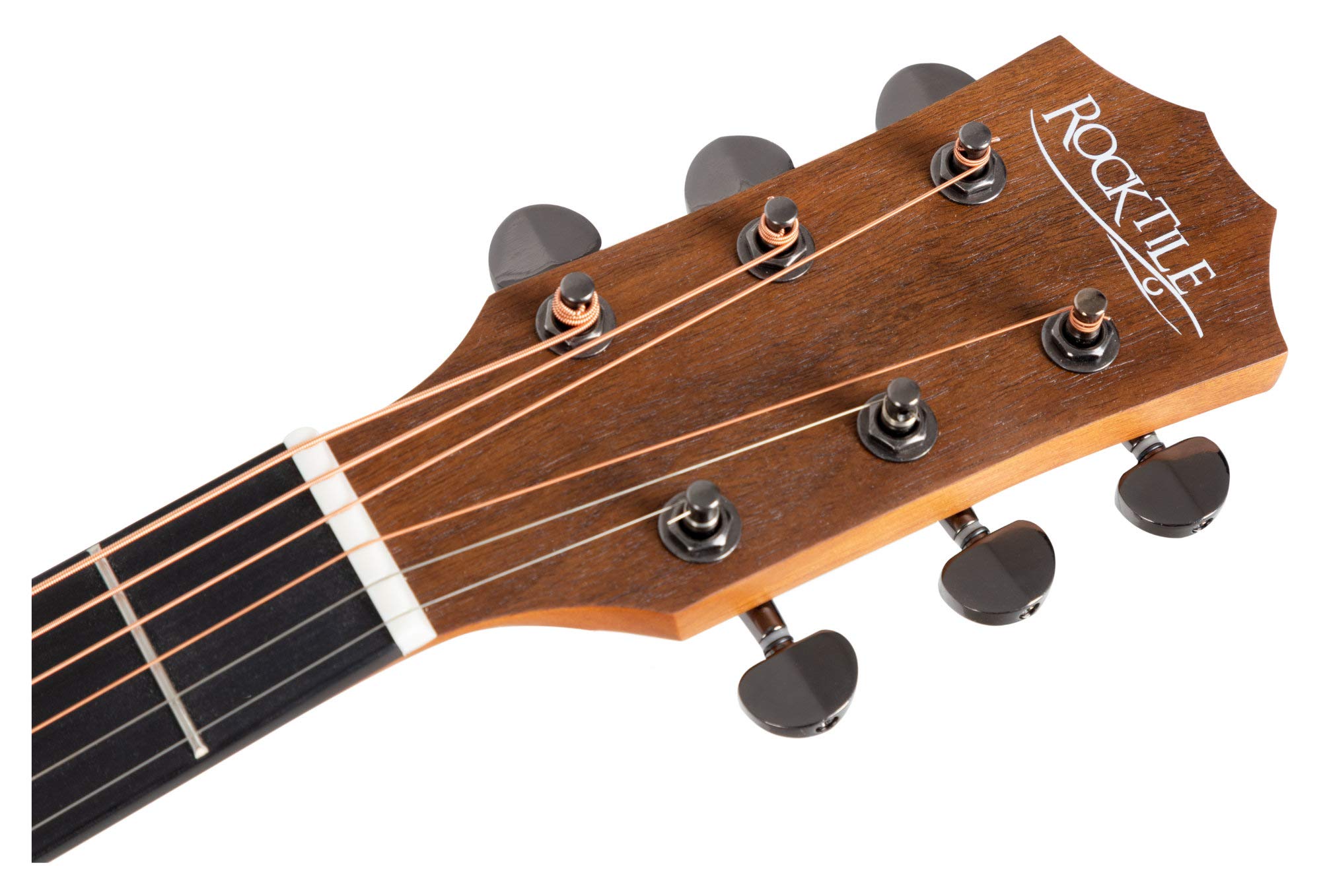 Rocktile WSD-100C NT Set de Inicio Guitarra Western, Tapa: Picea, X-bracing | Forma del cuerpo: Dreadnought de hombros cuadrados con cutaway, Fondo y aros: Caoba, Mástil: Okoume, Puente: Nogal, 5 cm