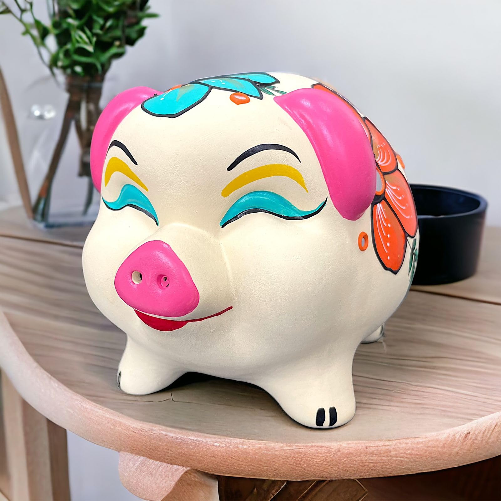 Modern Piggy Coin Bank Full Floral Ceramic (Without Glaze) Kids Saving Bank By Shaban Art Potteries, Multicolour (B0CSWK5FPF) Amazon Price History, Amazon Price Tracker