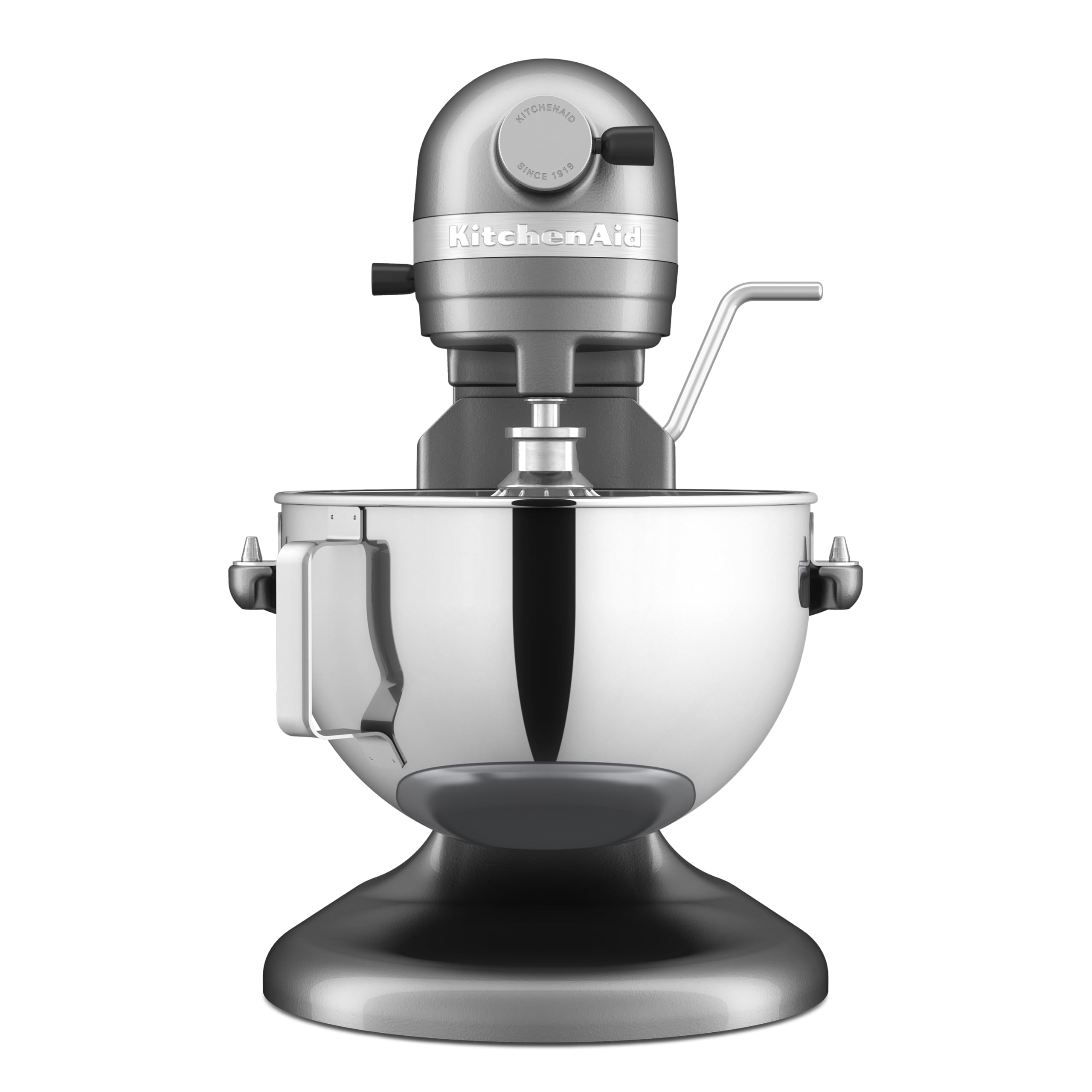 KitchenAid Batidora Amasadora Bowl-Lift 5.2L Heavy Duty, Cuerpo y Engranajes Metálicos, 11 Velocidades, Flex Edge, 67 Puntos de Contacto, Contour Silver