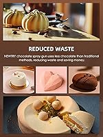 Vista 6 de NEWTRY Pistola pulverizadora de chocolate de 500 W para pasteles, pulverizador de pintura eléctrico de 110 V, kit de rociador de pasteles, 3 modos