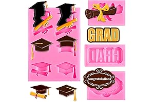 Whaline 4 Pack Graduation Silicone Chocolate Molds