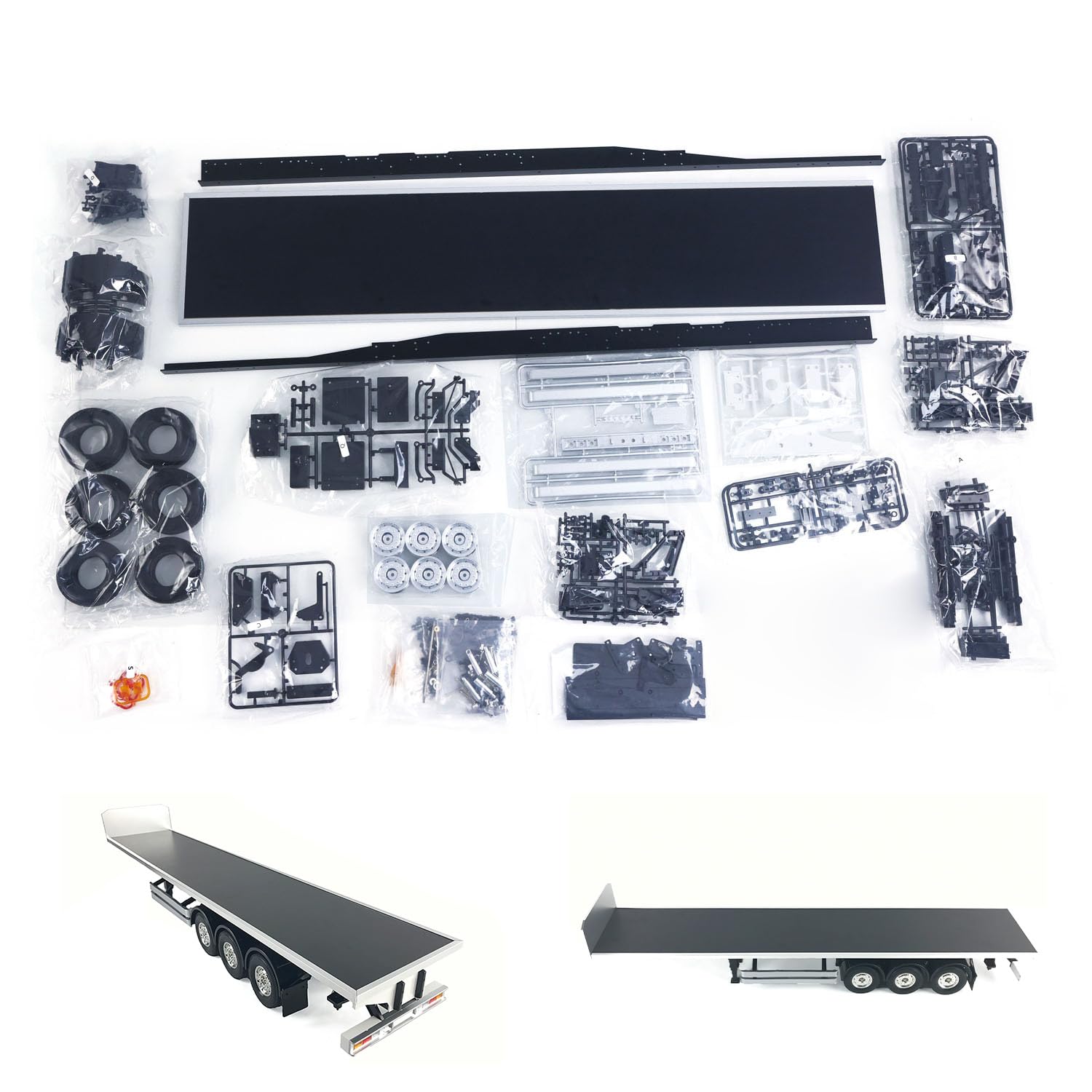 Amazon.com: TOUCAN RC HOBBY US in Stock RC Chassis Flatbed Semi